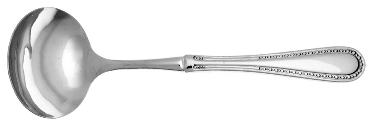 Alberta (Stainless) Gravy Ladle with No Spout Stainless Bowl HC by Oneida Silver-1