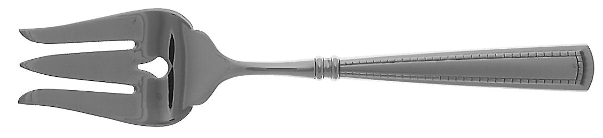 Couplet (Stainless) Medium Solid Cold Meat Serving Fork by Oneida Silver-1