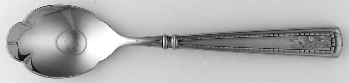 Couplet (Stainless) Sugar Shell Spoon by Oneida Silver-1