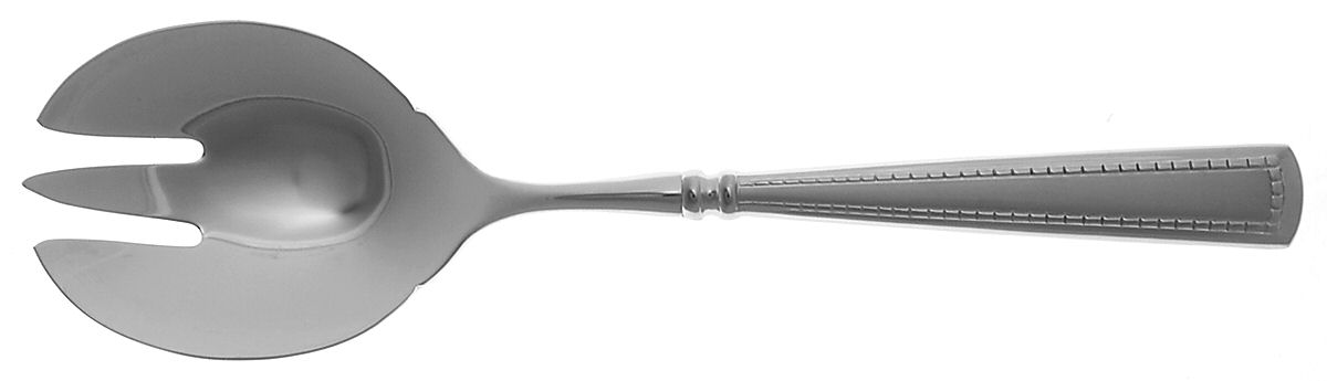 Couplet (Stainless) Solid Salad Serving Fork by Oneida Silver-1
