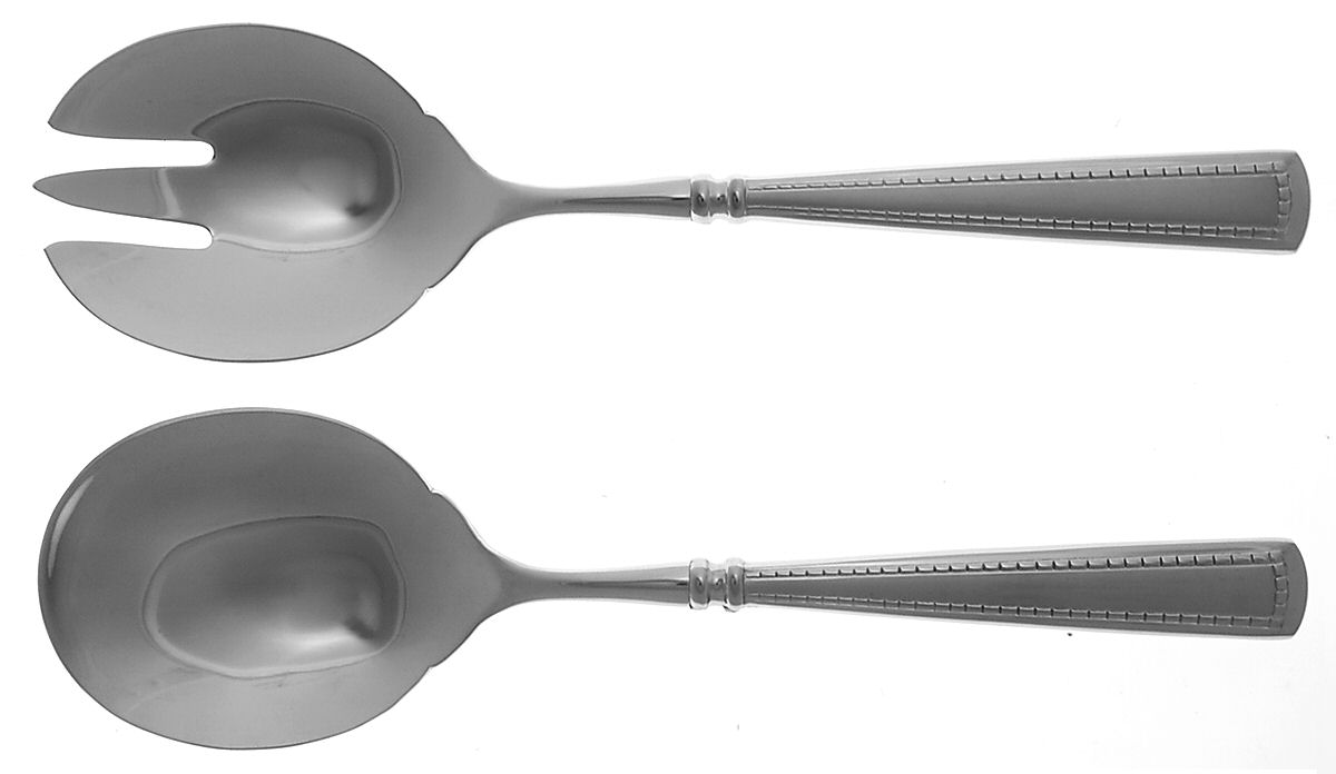 Couplet (Stainless) (2 Pc) Solid Salad Set by Oneida Silver-1