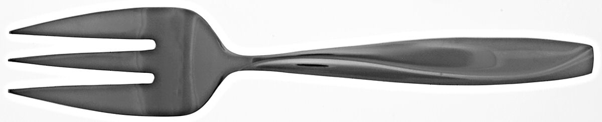 Groove (Stainless) Medium Solid Cold Meat Serving Fork by Oneida Silver-1