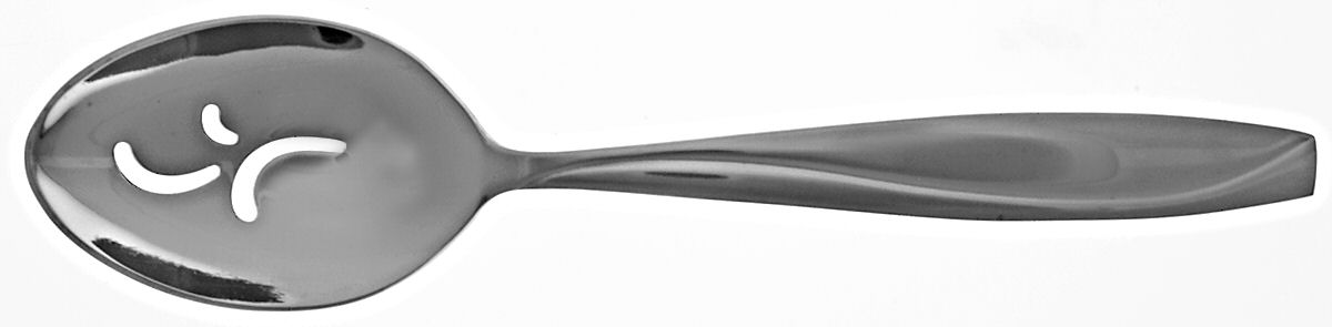 Groove (Stainless) Pierced Tablespoon (Serving Spoon) by Oneida Silver-1