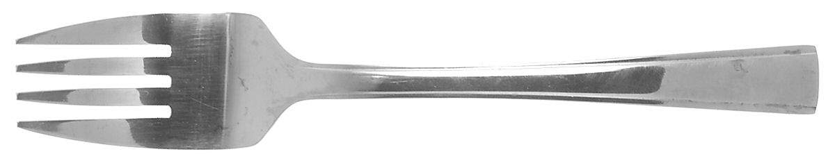 A-Line (Stainless) Medium Solid Cold Meat Serving Fork by Oneida Silver-1