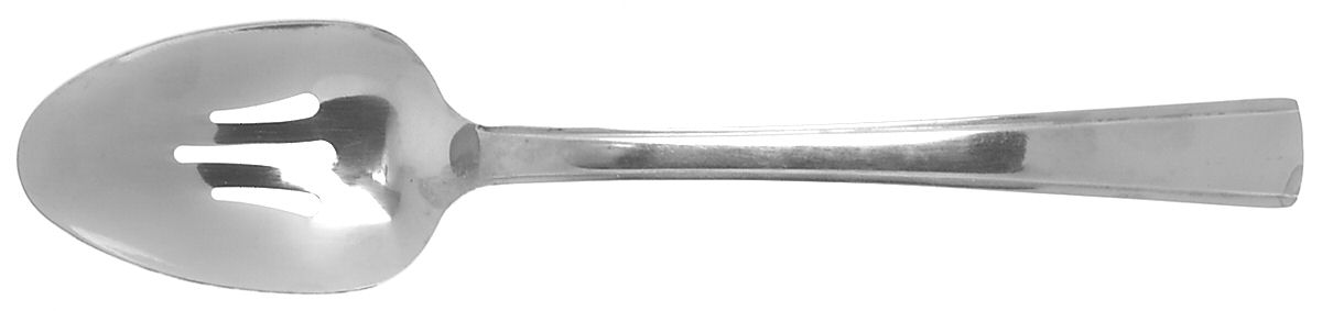 A-Line (Stainless) Pierced Tablespoon (Serving Spoon) by Oneida Silver-1