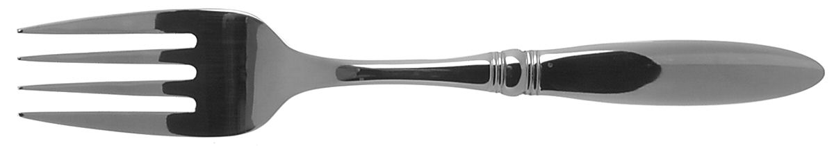 Waldorf (Stainless) Medium Solid Cold Meat Serving Fork by Oneida Silver-1
