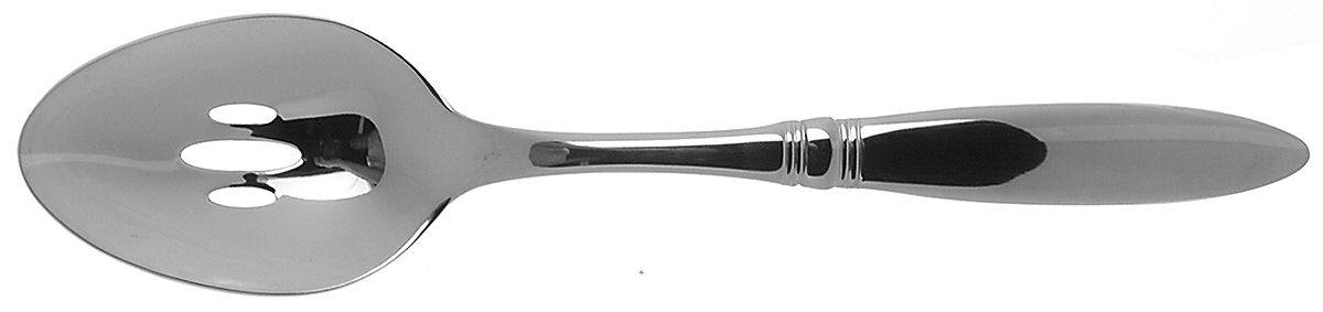 Waldorf (Stainless) Pierced Tablespoon (Serving Spoon) by Oneida Silver-1