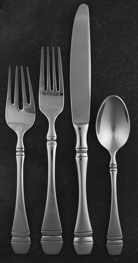 Roosevelt (Stainless) 4 Piece Place Setting by Oneida Silver-1