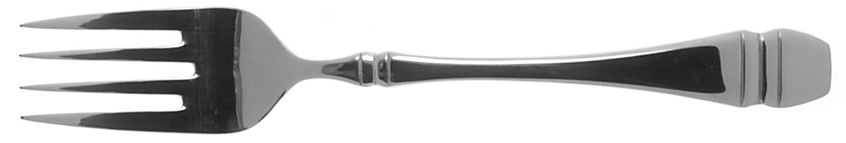 Roosevelt (Stainless) Medium Solid Cold Meat Serving Fork by Oneida Silver-1
