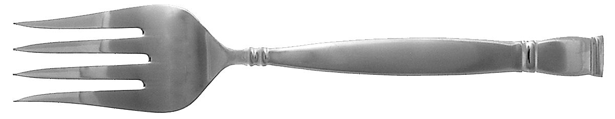 Albany (Stainless) Medium Solid Cold Meat Serving Fork by Oneida Silver-1