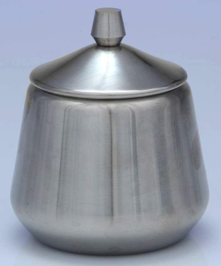 Astrid (Stainless, Hollowware) Sugar Bowl with Lid by Oneida Silver-1