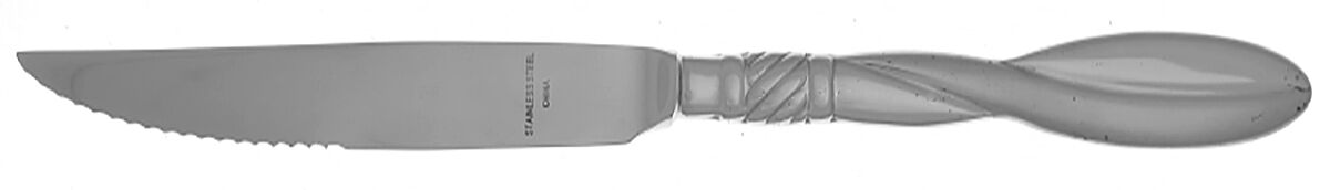 Nuance (Stainless) Steak Knife Individual Hollow, Serrate HC by Oneida Silver-1