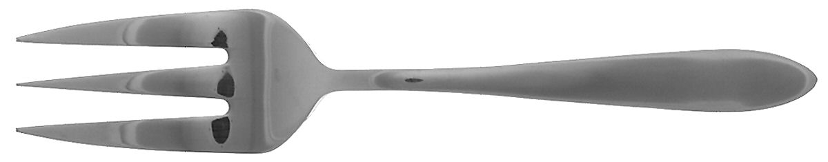 Jennifer (Stainless) Medium Solid Cold Meat Serving Fork by Oneida Silver-1