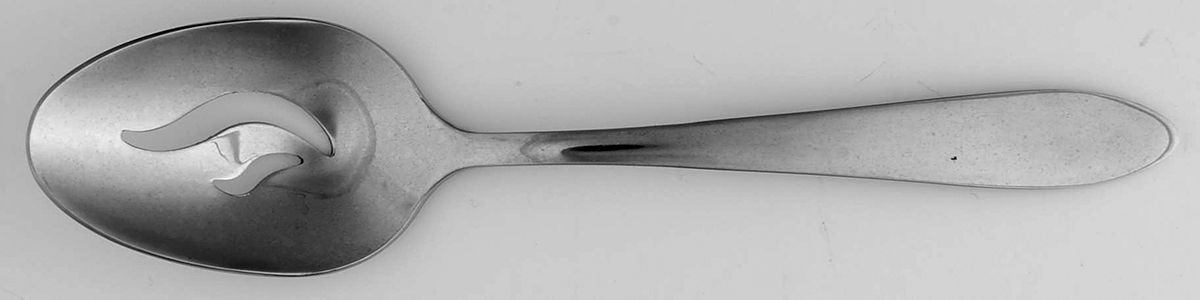 Jennifer (Stainless) Pierced Tablespoon (Serving Spoon) by Oneida Silver-1