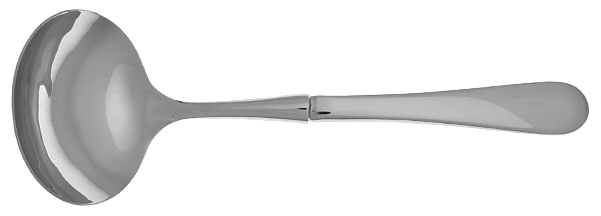 Souffle (Stainless) Gravy Ladle with No Spout Stainless Bowl HC by Oneida Silver-1