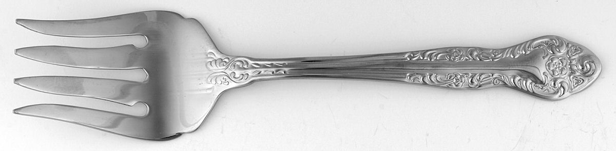 Secretariat (Stainless) Medium Solid Cold Meat Serving Fork by Oneida Silver-1