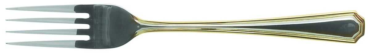 Lyon (Stainless, Gold Accent) Individual Salad Fork by Oneida Silver-1