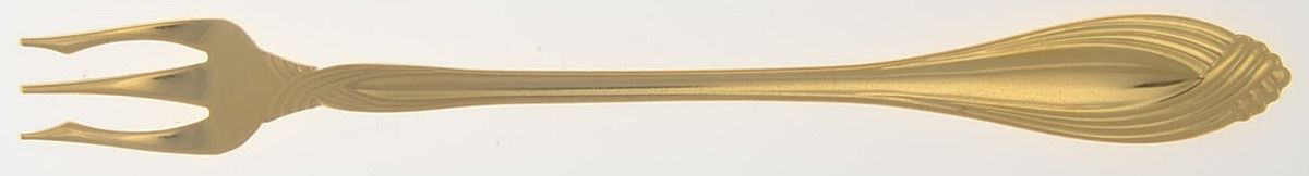 Golden Heiress(Gold Electroplate) Cocktail/Seafood Fork by Oneida Silver-1
