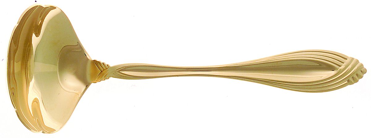 Golden Heiress(Gold Electroplate) Solid Gravy Ladle by Oneida Silver-1