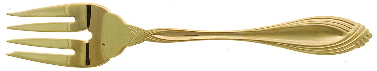 Golden Heiress(Gold Electroplate) Individual Salad Fork by Oneida Silver-1