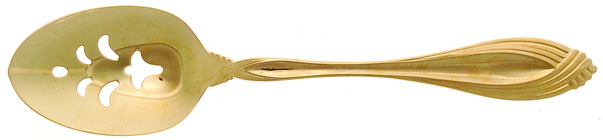 Golden Heiress(Gold Electroplate) Pierced Tablespoon (Serving Spoon) by Oneida Silver-1