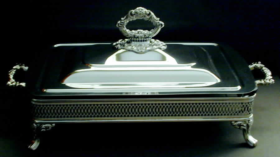 OHS234 (Silverplate, Hollowware) Silverplate Buffet Dish/Tray by Oneida Silver-1