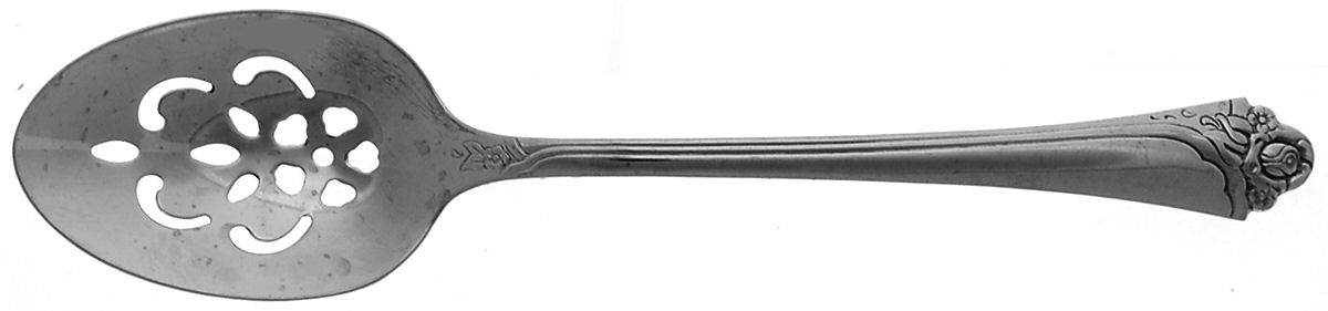 Fantasy Rose (Silverplate) Pierced Tablespoon (Serving Spoon) by Oneida Silver-1