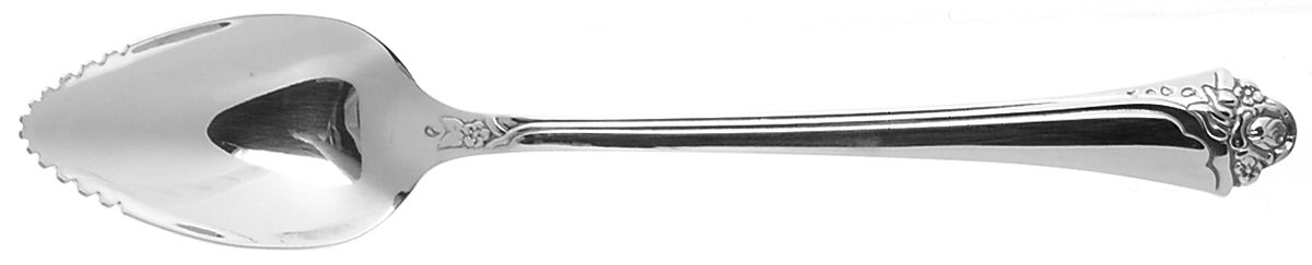 Fantasy Rose (Silverplate) Fruit/Orange Spoon by Oneida Silver-1
