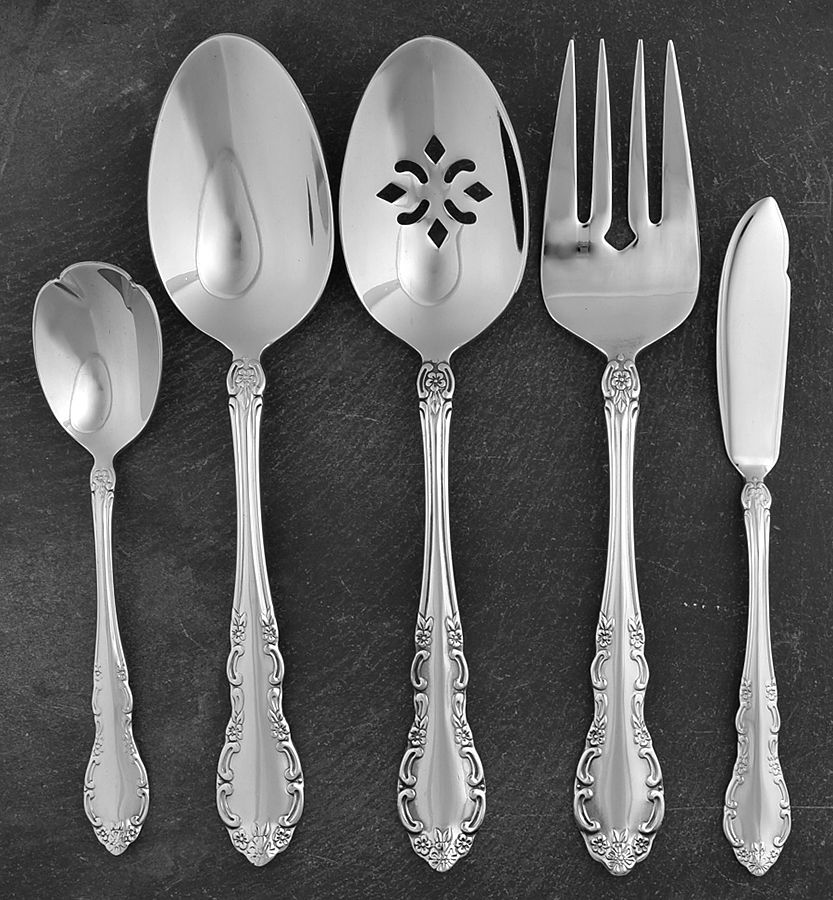 Exeter (Stainless) 5 Piece Hostess Set by Oneida Silver-1