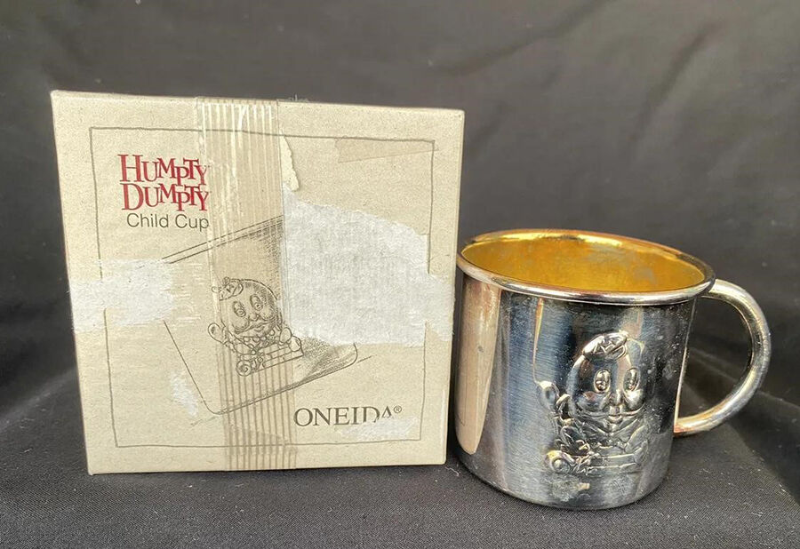 Humpty Dumpty (Stainless) Baby Cup by Oneida Silver-1