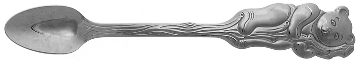 Cubby Bear (Stainless) Infant Feeding Spoon by Oneida Silver-1