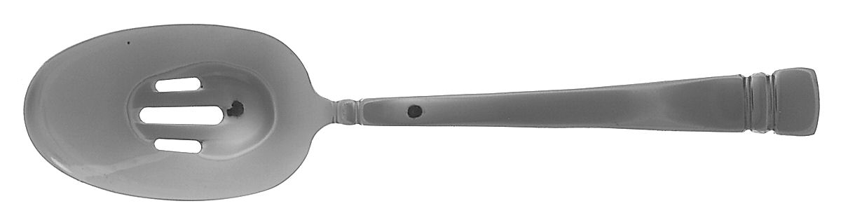 Linear (Stainless) Pierced Tablespoon (Serving Spoon) by Oneida Silver-1