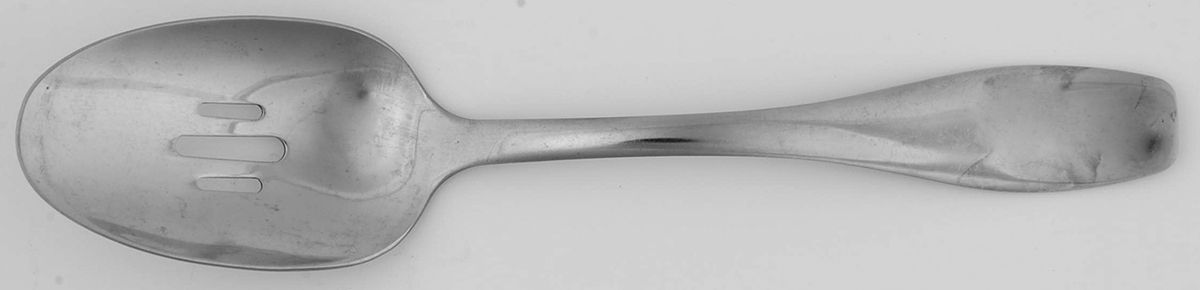 Spencer (Stainless) Pierced Tablespoon (Serving Spoon) by Oneida Silver-1