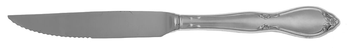 Satin Chatelaine (Stainless, Satin) Steak Knife Individual Hollow, Serrate HC by Oneida Silver-1
