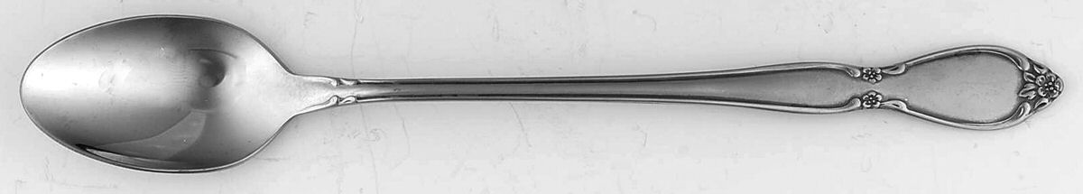 Satin Chatelaine (Stainless, Satin) Iced Tea Spoon by Oneida Silver-1