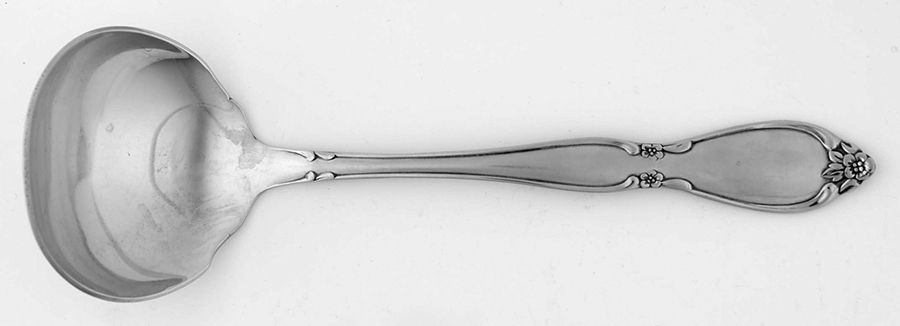 Satin Chatelaine (Stainless, Satin) Solid Gravy Ladle by Oneida Silver-1