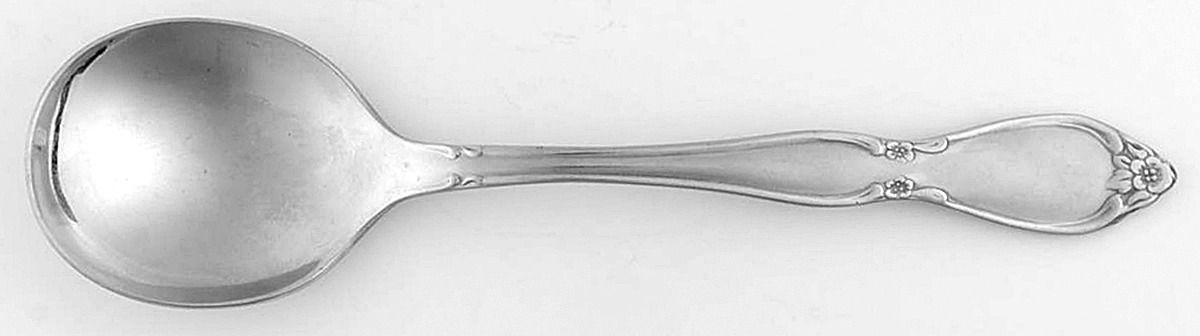 Satin Chatelaine (Stainless, Satin) Round Bowl Soup Spoon (Gumbo) by Oneida Silver-1