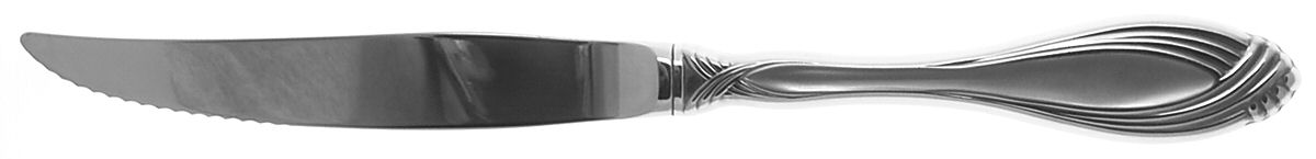 Satin Heiress (Stainless) Individual Steak Knife Hollow Handle by Oneida Silver-1