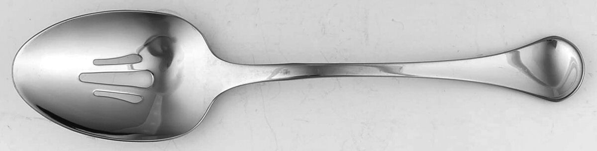 Caprice (Stainless) Pierced Tablespoon (Serving Spoon) by Oneida Silver-1