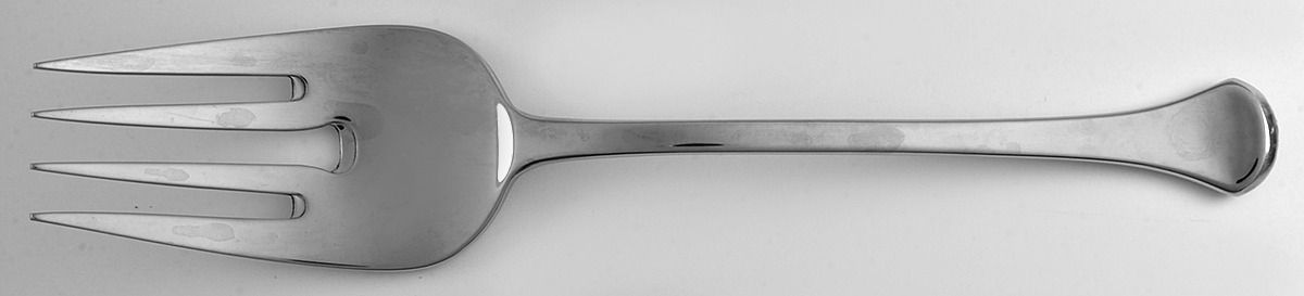 Caprice (Stainless) Solid Salad Serving Fork by Oneida Silver-1