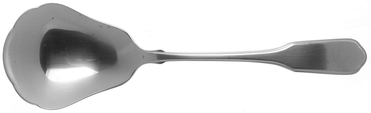 Valley Forge (Stainless) Solid Shell Casserole Spoon by Oneida Silver-1