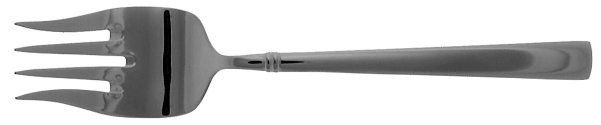 Westbrook (Stainless) Large Solid Cold Meat Serving Fork by Oneida Silver-1