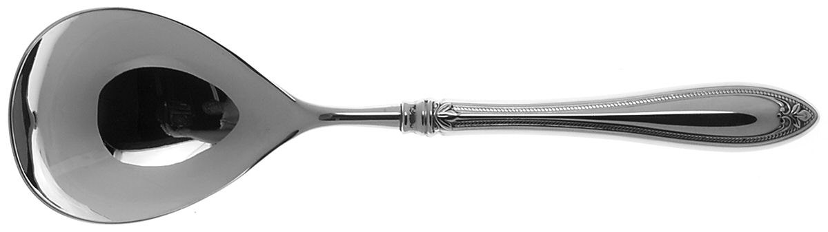 Sharona (Stainless) Solid Smooth Casserole Spoon by Oneida Silver-1