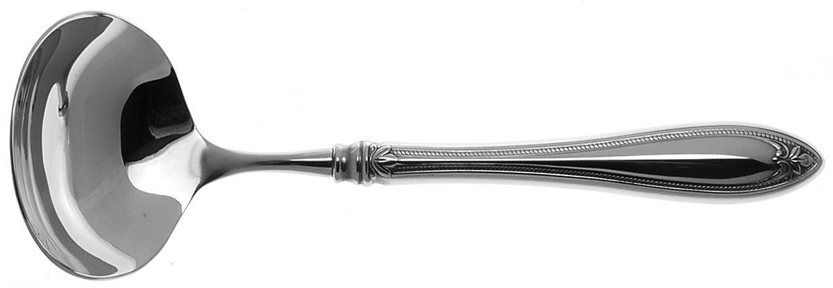 Sharona (Stainless) Solid Gravy Ladle by Oneida Silver-1