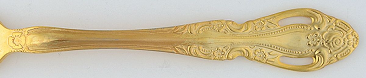 St. Ives (Gold Electroplate) Fork by Oneida Silver-1
