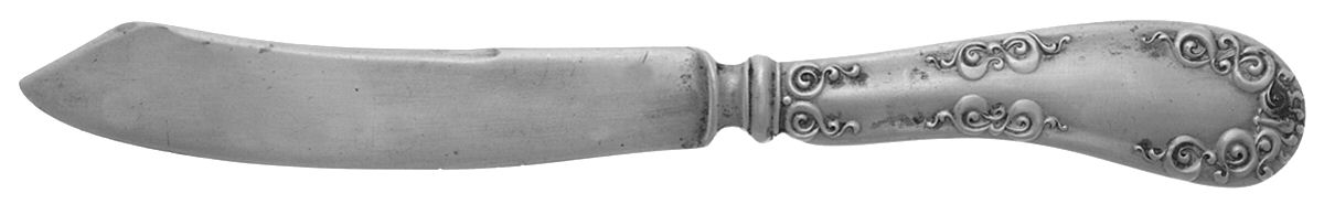 OHS245 (Nickel) Flat Handle Butter Spreader by Oneida Silver-1