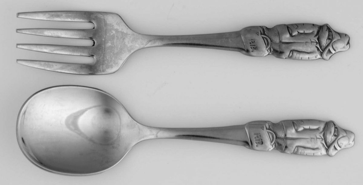 Paddington Bear (Stainless) 2 Pc Baby Set (BF, BS) by Oneida Silver-1