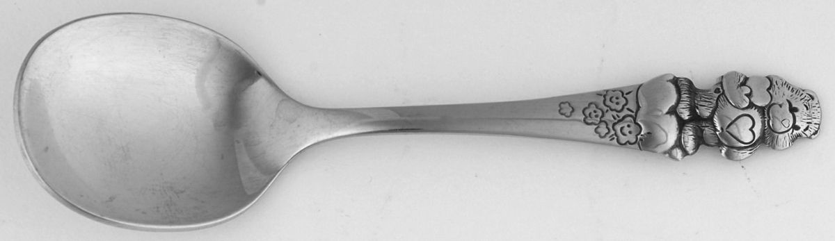 Care Bear (Stainless) Straight Handle Baby Spoon by Oneida Silver-1