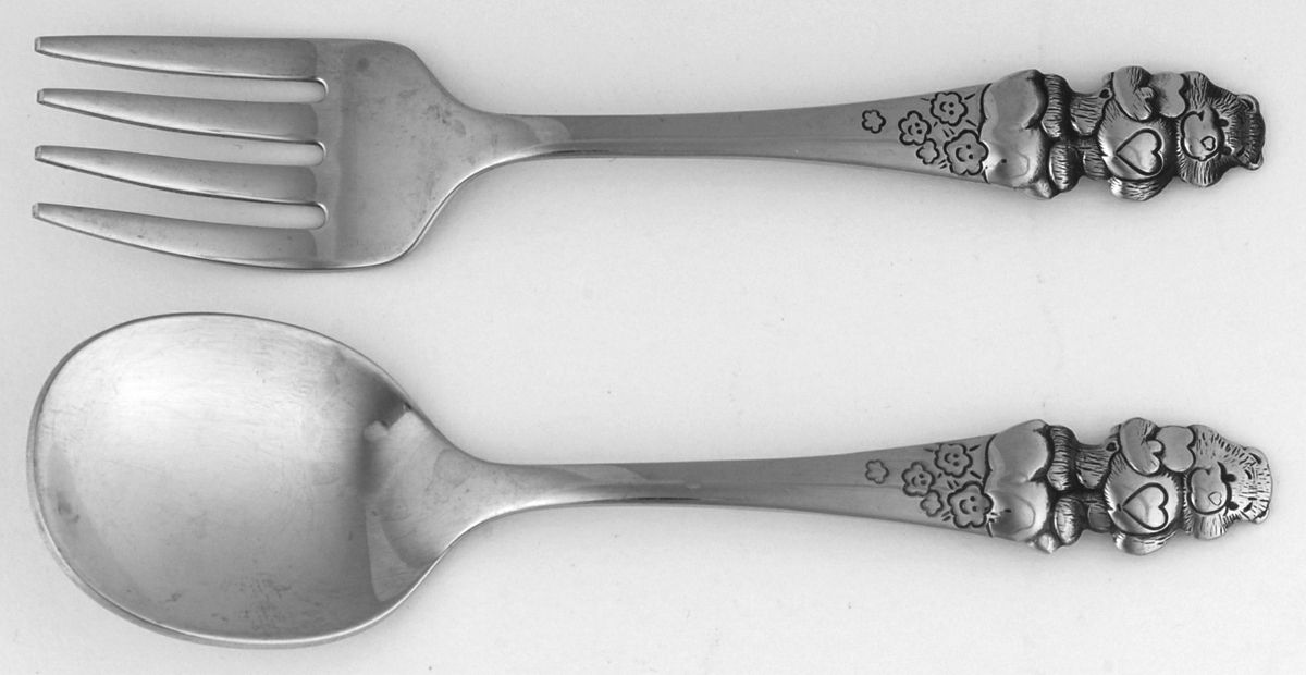 Care Bear (Stainless) 2 Pc Baby Set (BF, BS) by Oneida Silver-1