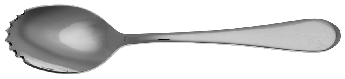 Icarus (Stainless) Fruit/Orange Spoon Individual, Serrated Bowl HC by Oneida Silver-1